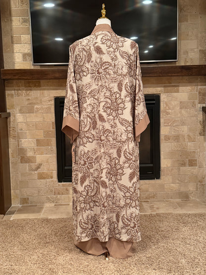 Floral Two Piece Abaya
