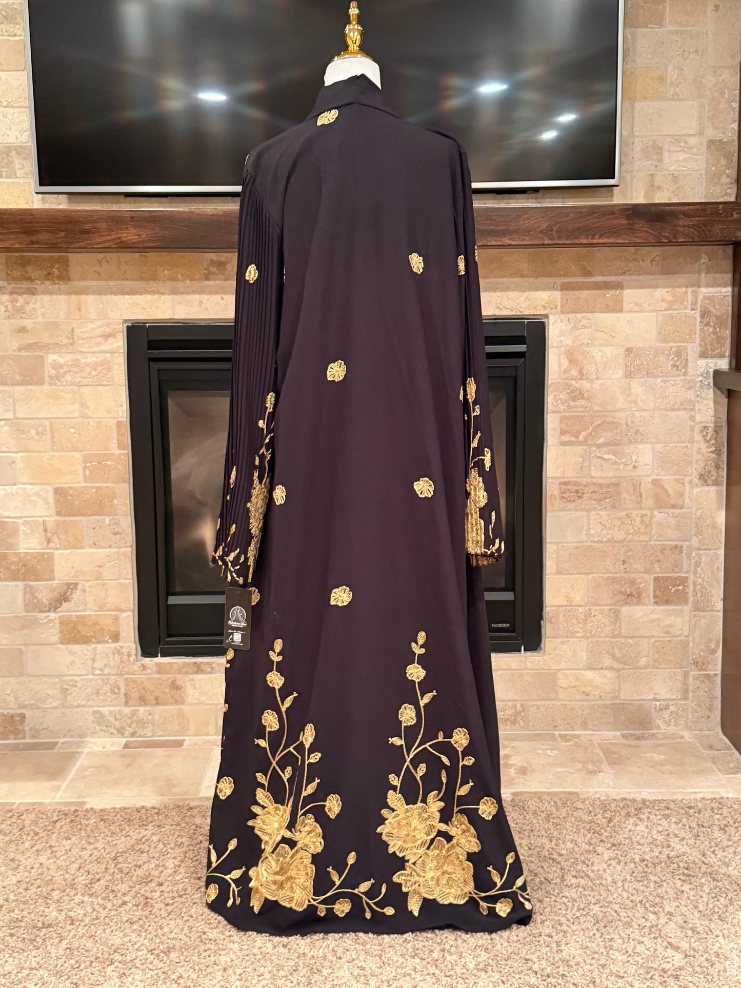 Floral Elegance Two-Piece Abaya