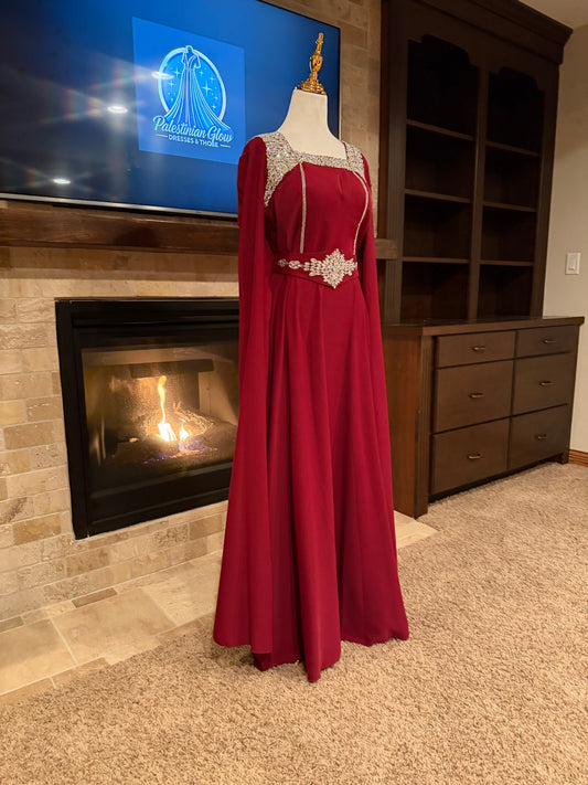 Crystal Women’s Sparkling Evening Maxi Dress – فستان