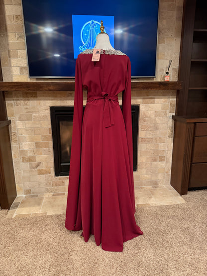 Crystal Women’s Sparkling Evening Maxi Dress – فستان