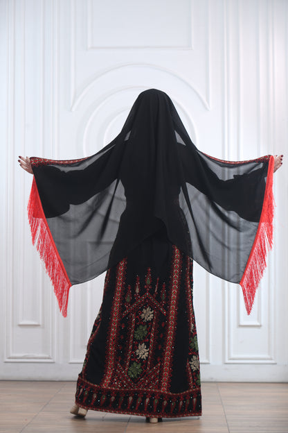 Thobe with Tarha - ثوب مع طرحة