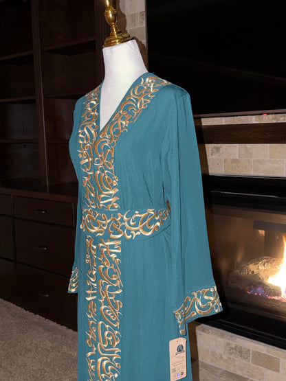 Arabic Calligraphy Open Abaya