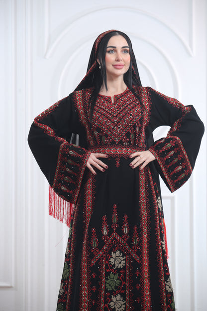 Thobe with Tarha - ثوب مع طرحة