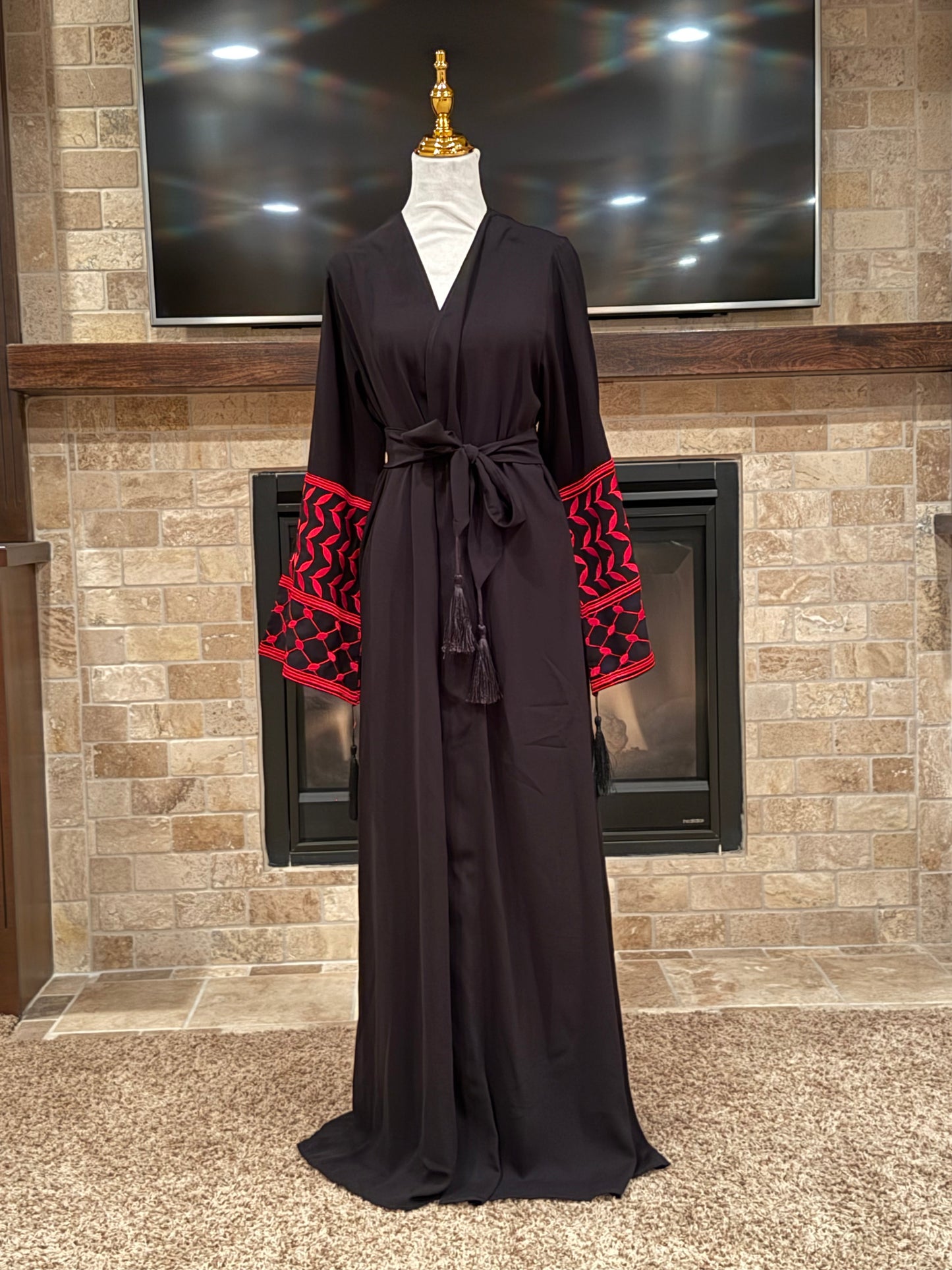 Palestinian Map Open Abaya