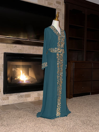 Arabic Calligraphy Open Abaya