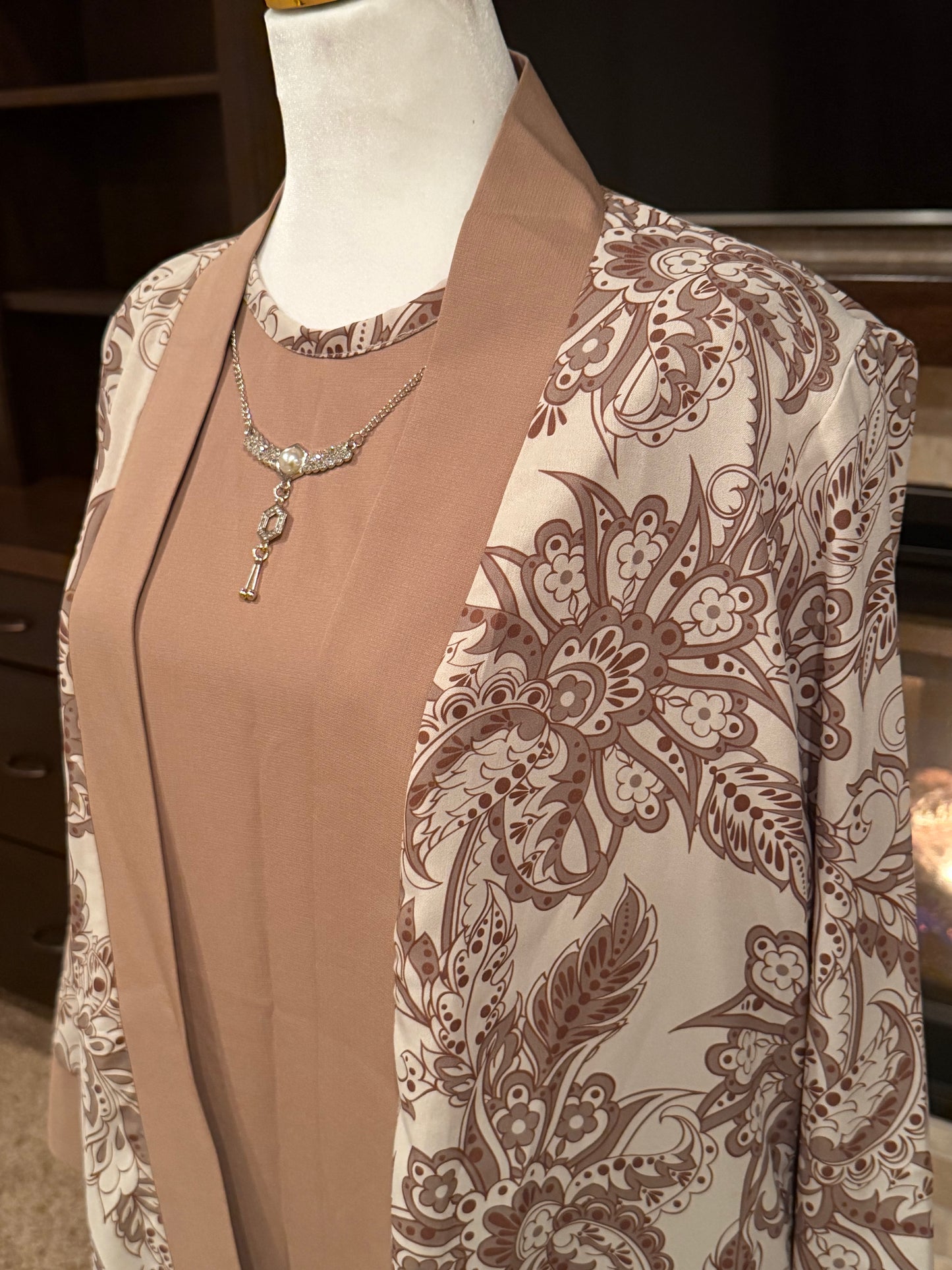 Floral Two Piece Abaya