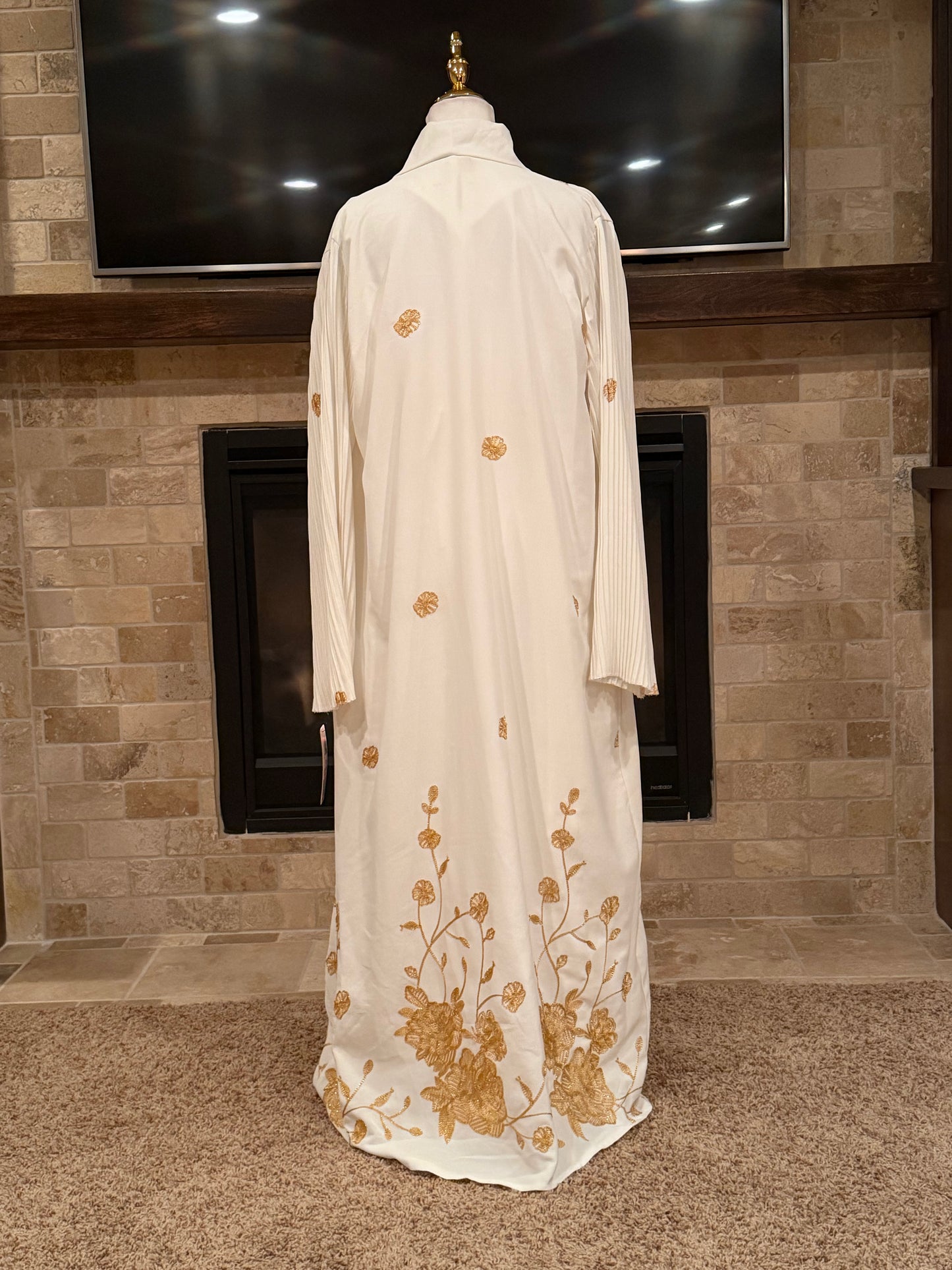 Floral Elegance Two-Piece Abaya