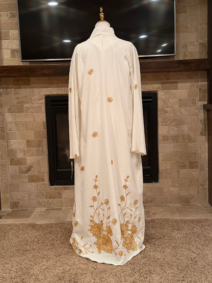 Floral Elegance Two-Piece Abaya