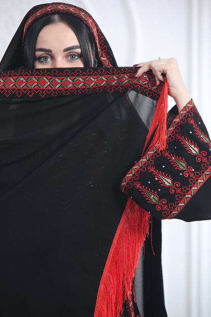 Thobe with Tarha - ثوب مع طرحة