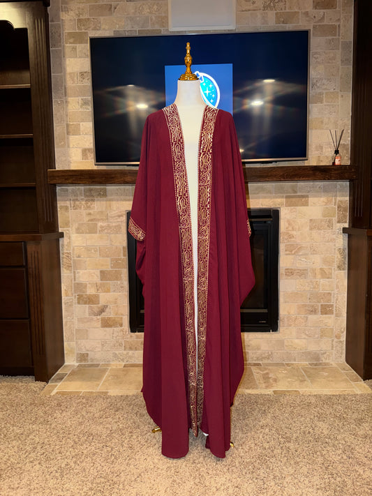 Red Gold Pattern Palestinian Besht