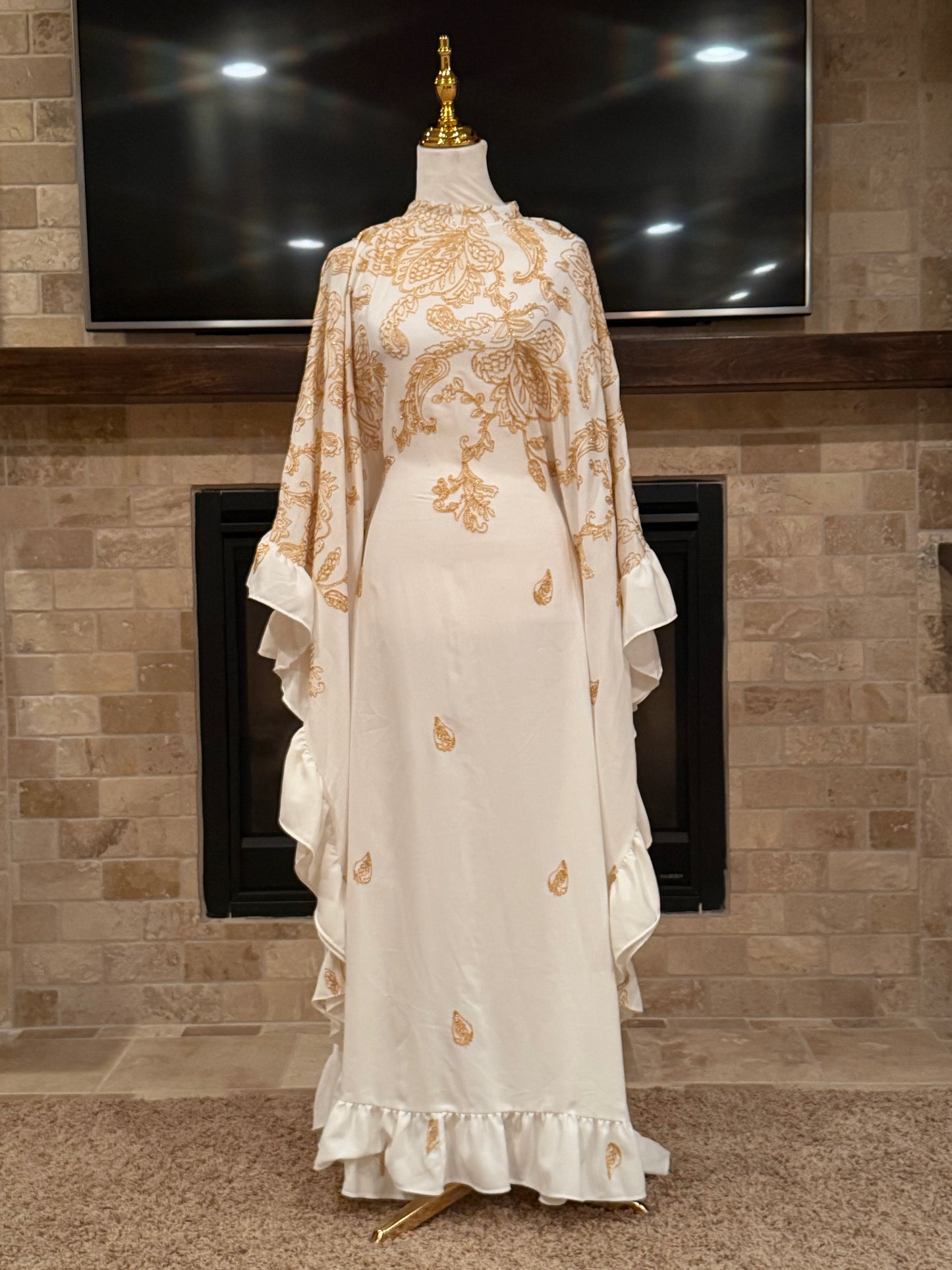 Royal Petal Butterfly Abaya