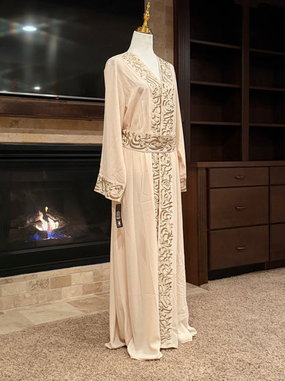 Arabic Calligraphy Open Abaya