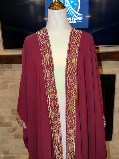 Red Gold Pattern Palestinian Besht