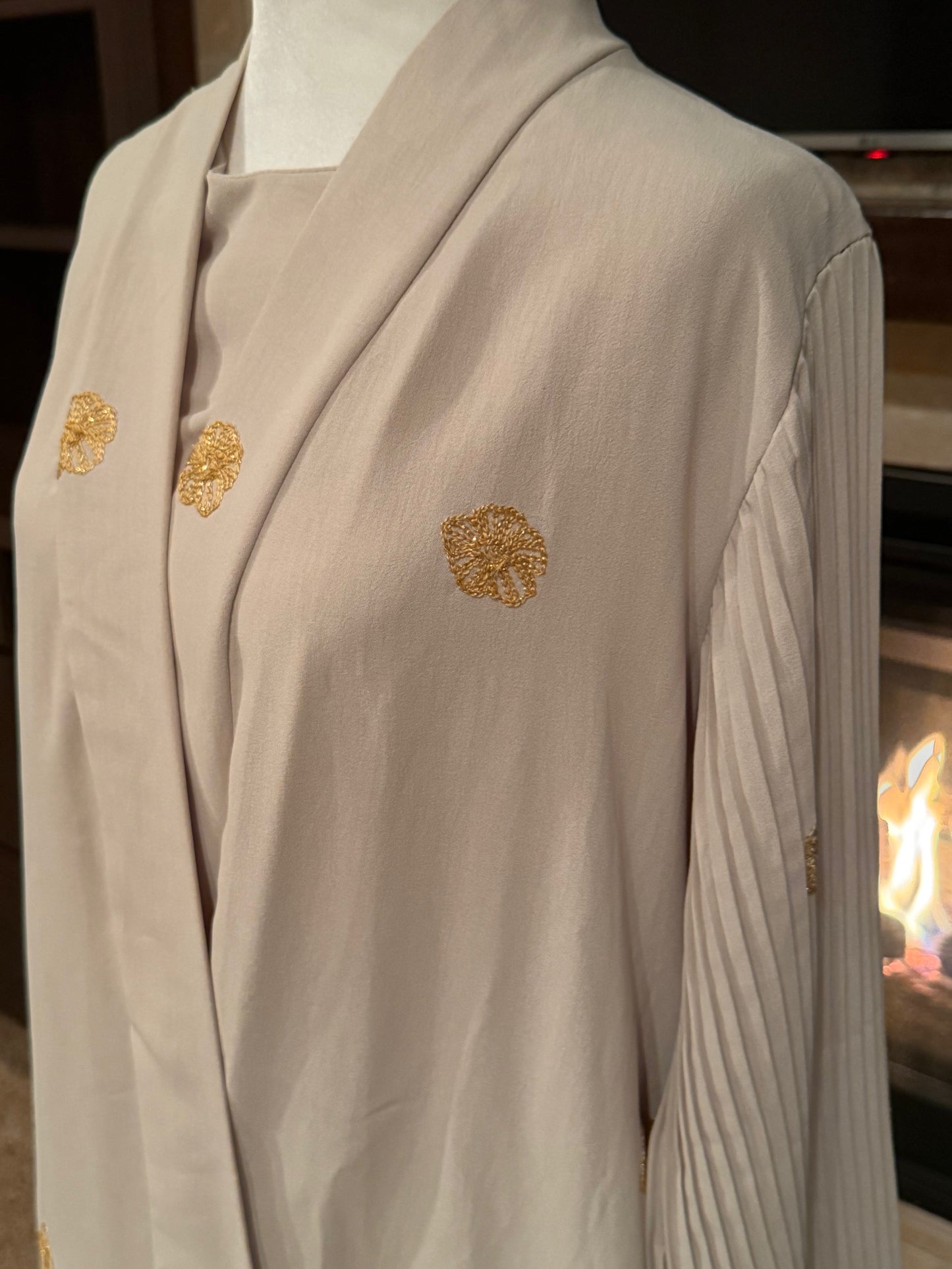 Floral Elegance Two-Piece Abaya