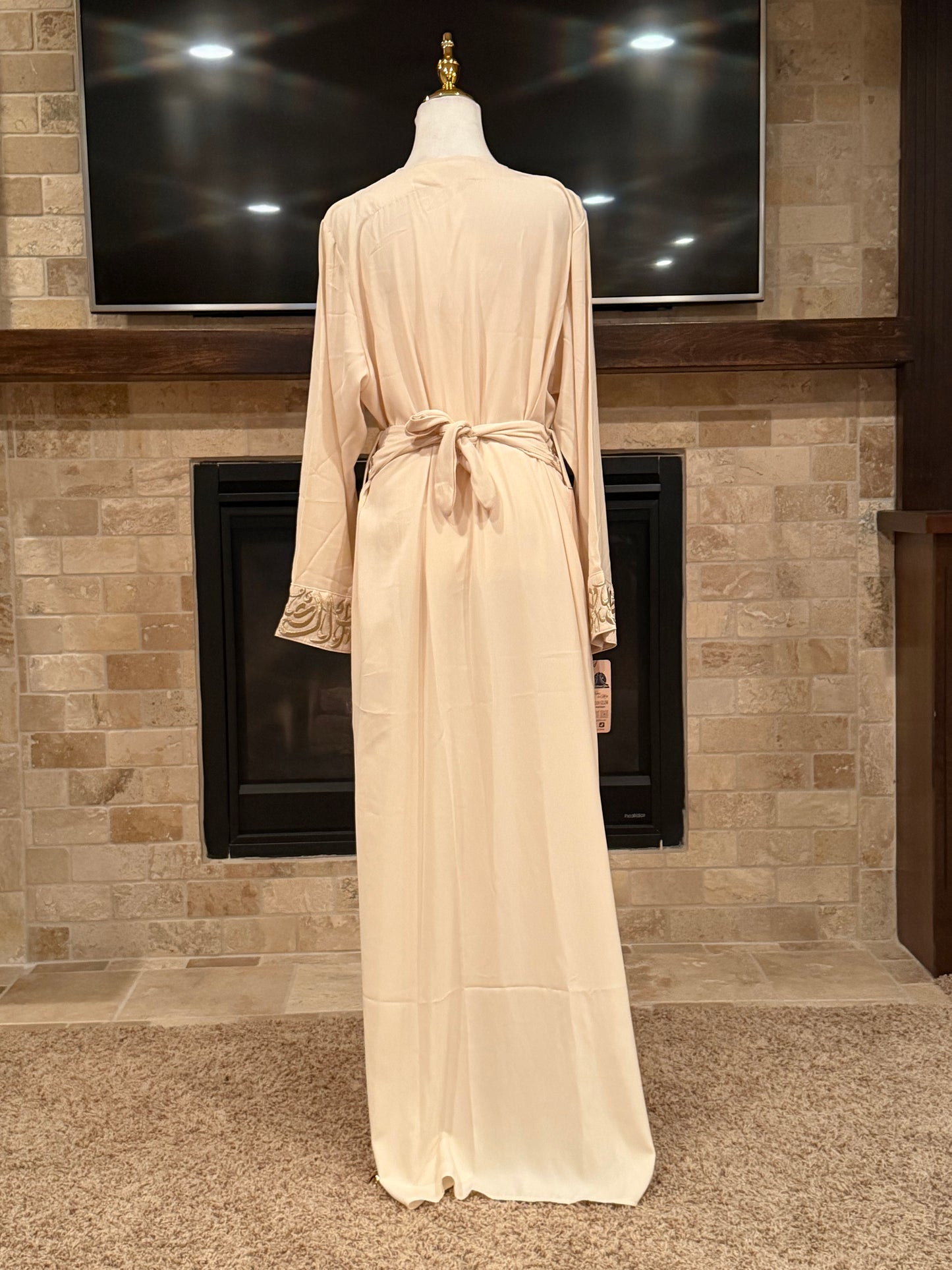 Arabic Calligraphy Open Abaya