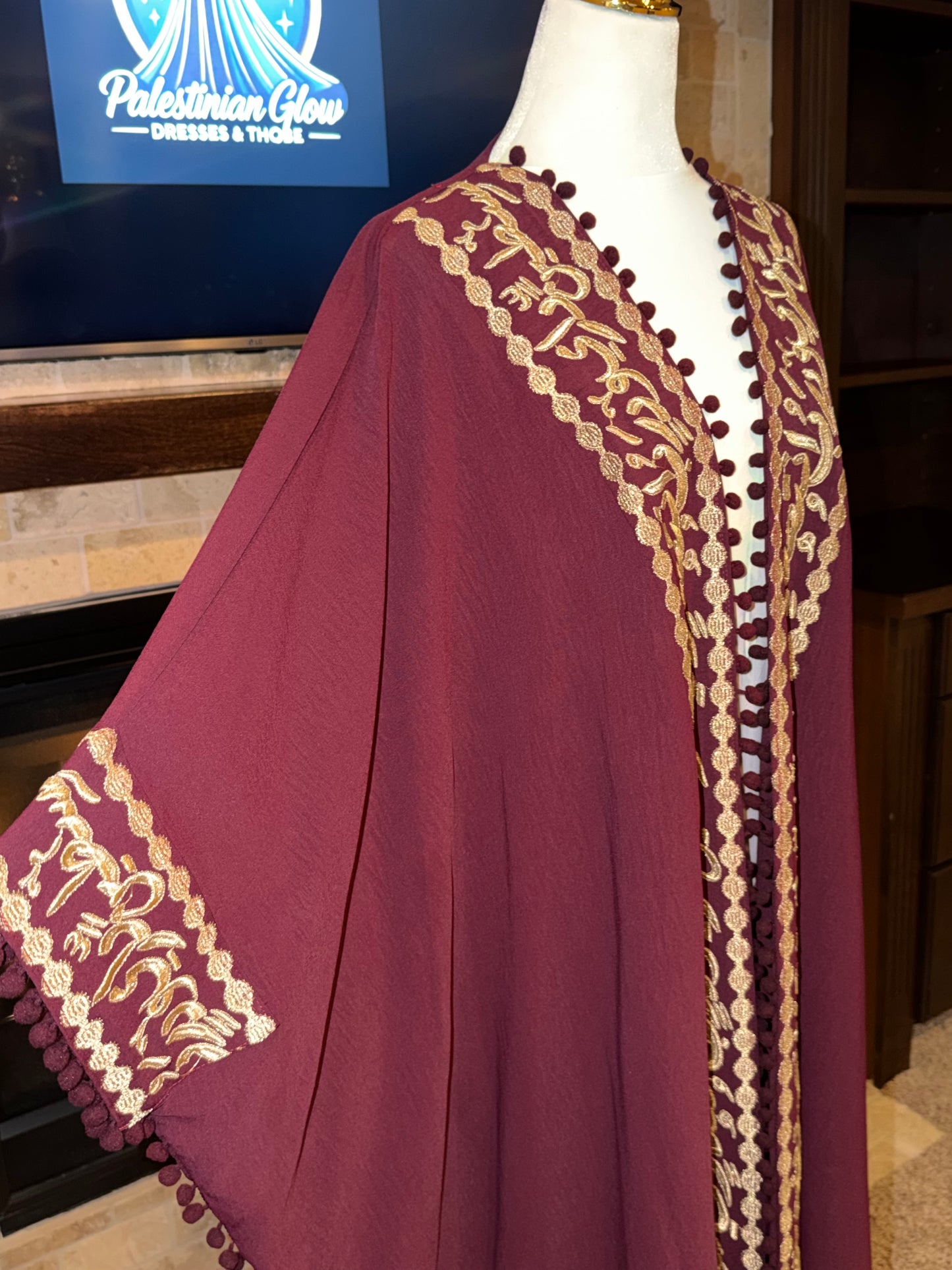 Burgundy Gold Palestinian Besht
