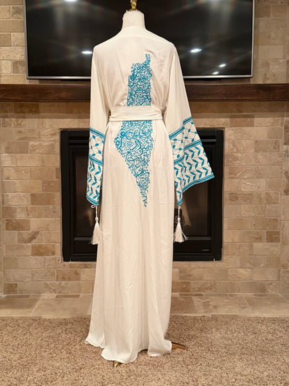 Palestinian Map Open Abaya