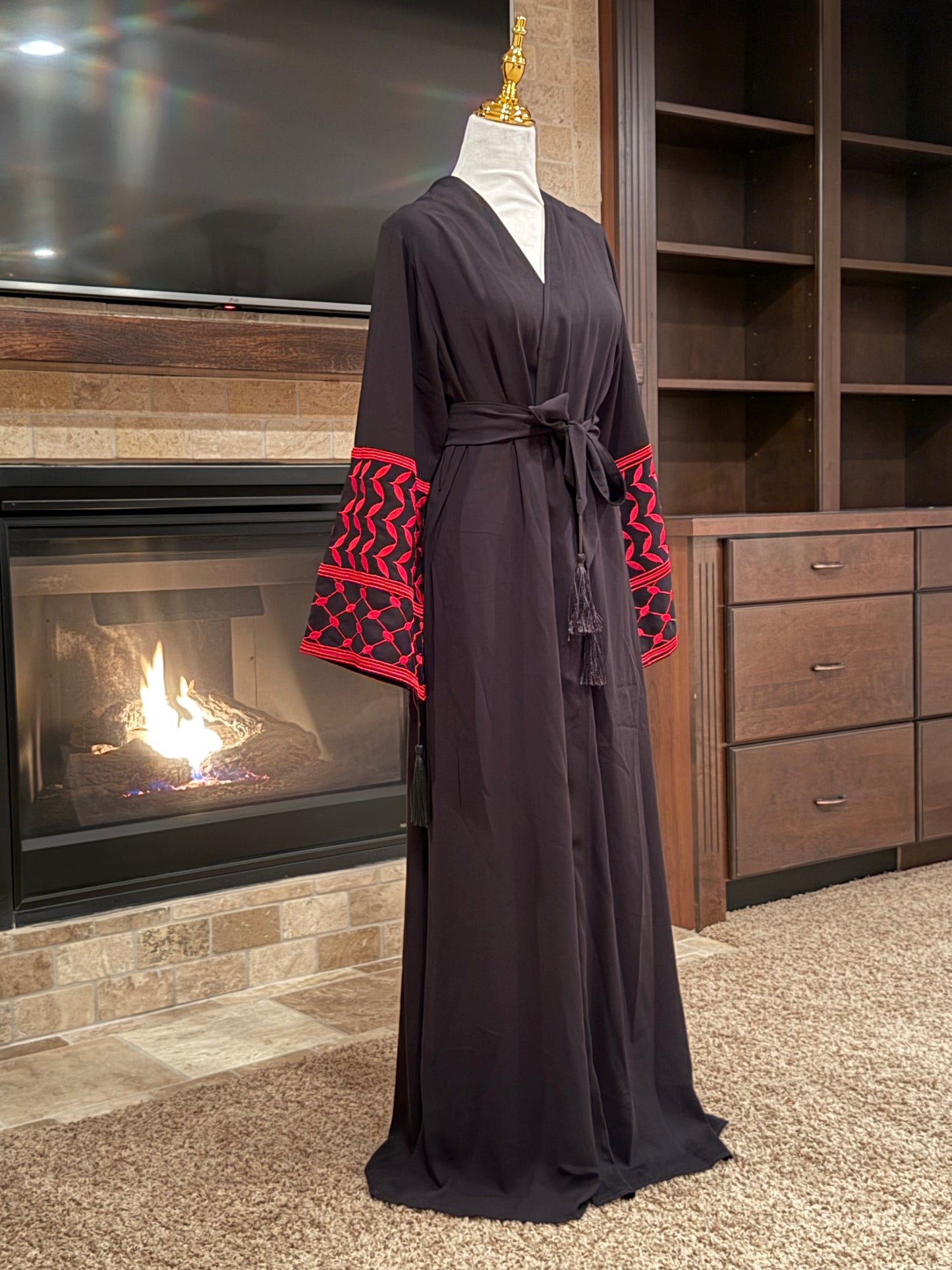 Palestinian Map Open Abaya