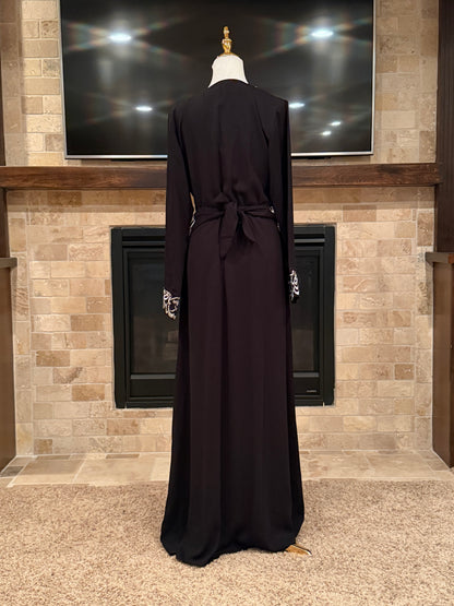Arabic Calligraphy Open Abaya