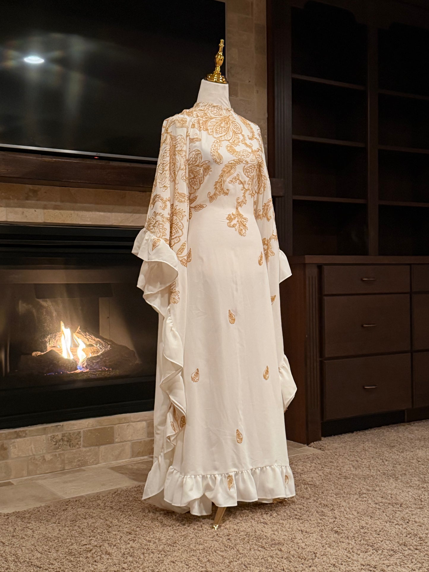 Royal Petal Butterfly Abaya